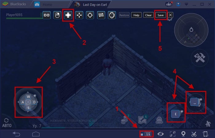 Необходимые пиктограммы для настройки управления Last Day on Earth: Survival